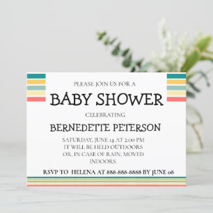 Personalized Let's Get Beachy Baby Shower Invitation