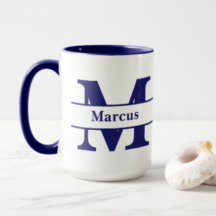 Personalized letter and name mug