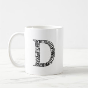 Personalized Letter D Coffee Mug Gift