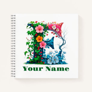 Personalized Letter E Notebook