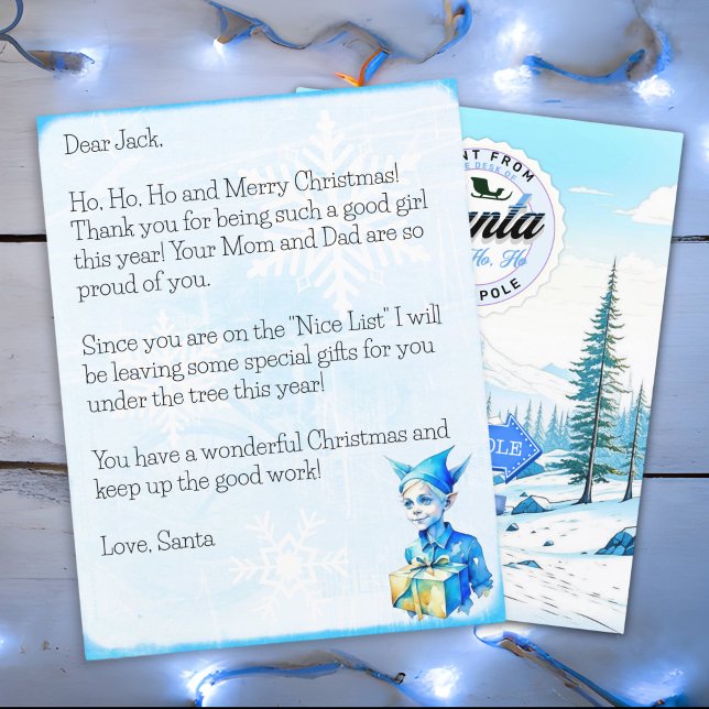 Personalized Letter from Santa Claus for Boys (Creator Uploaded)