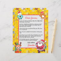 Personalized Letter from Santa Claus for kids