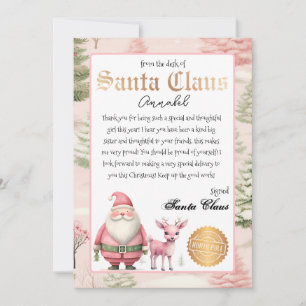 Personalized Letter from Santa Claus Invitation