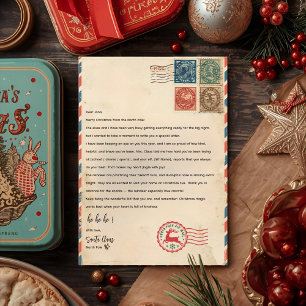Personalized Letter From Santa Claus   North Pole  Invitation