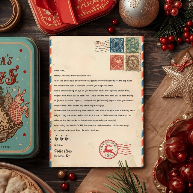 Personalized Letter From Santa Claus | North Pole  Invitation (Creator Uploaded)