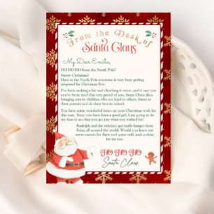 Personalized Letter from Santa Claus template