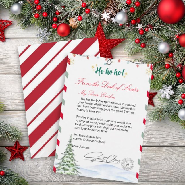 Personalized Letter from Santa Claus template (Creator Uploaded)