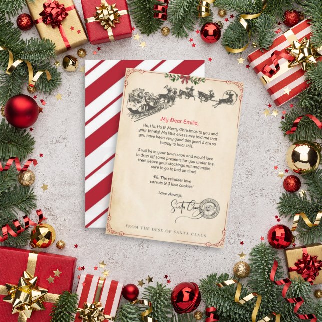 Personalized Letter from Santa Claus template (Creator Uploaded)