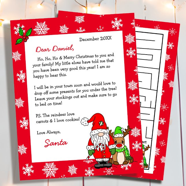 Personalized Letter from Santa for Children (Creator Uploaded)