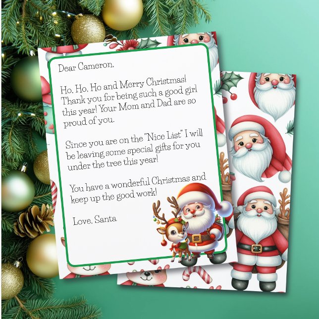 Personalized Letter from Santa for Children (Creator Uploaded)