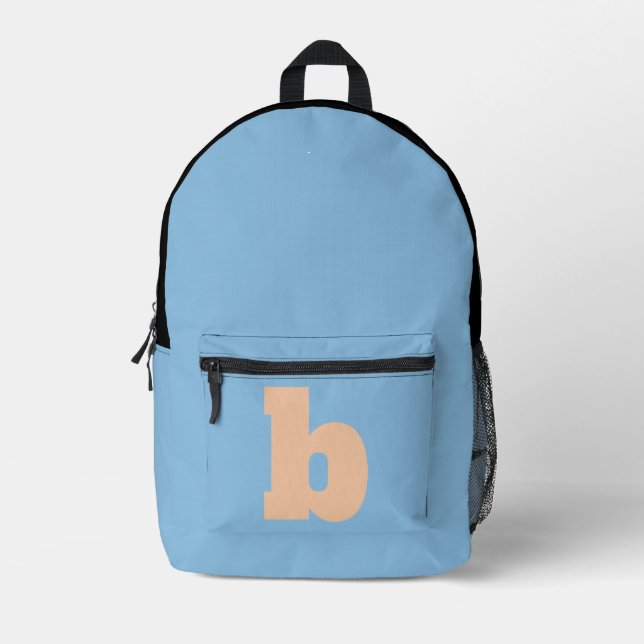 Personalized Letter Gift Printed Backpack (Front)