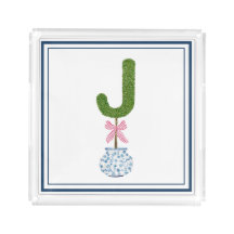 Personalized Letter J Topiary Monogram