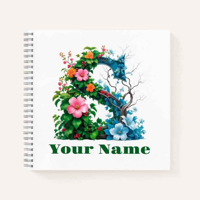 Personalized Letter S Notebook (Front)