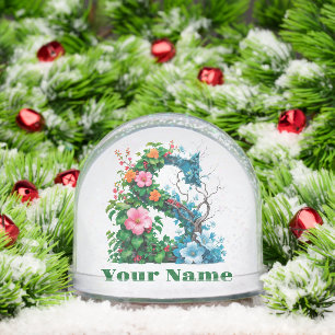 Personalized Letter S Snowglobe