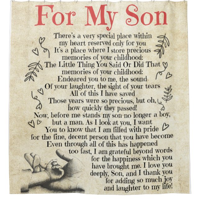 Personalized Letter To For My Son, Son Birthday (Front)