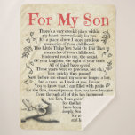 Personalized Letter To For My Son, Son Birthday Gi Sherpa Blanket<br><div class="desc">Personalized Letter To For My Son,  Son Birthday Gift, </div>