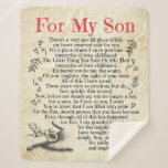 Personalized Letter To For My Son, Son Birthday Gi Sherpa Blanket<br><div class="desc">Personalized Letter To For My Son,  Son Birthday Gift, </div>