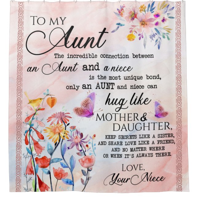Personalized Letter To My Aunt (Front)