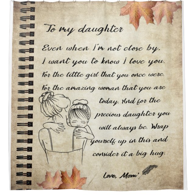 Personalized Letter To My Daughter From Mom (Front)
