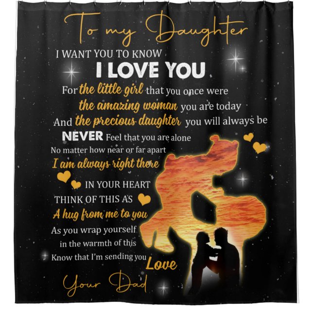 Personalized Letter To My Daughter Love From Dad (Front)