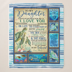 Personalized Letter To My Daughter Love From Mom Sherpa Blanket