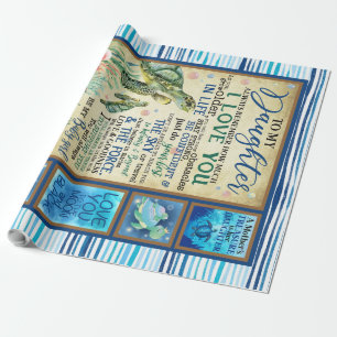 Personalized Letter To My Daughter Love From Mom Wrapping Paper