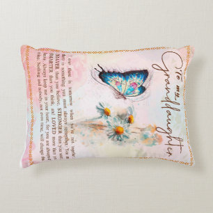 Personalized Letter To My Granddaughter Accent Pillow