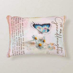 Personalized Letter To My Granddaughter Accent Pillow