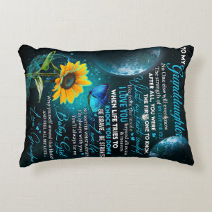 Personalized Letter To My Granddaughter Accent Pillow