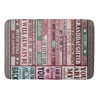 Personalized Letter To My Granddaughter Bath Mat