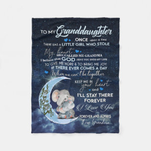 Personalized Letter To My Granddaughter, Fleece Blanket