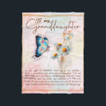 Personalized Letter To My Granddaughter Fleece Blanket<br><div class="desc">Personalized Letter To My Granddaughter</div>