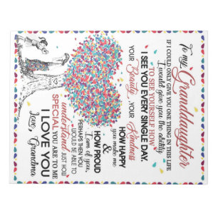 Personalized Letter To My Granddaughter Notepad