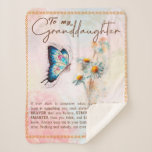 Personalized Letter To My Granddaughter Sherpa Blanket<br><div class="desc">Personalized Letter To My Granddaughter</div>