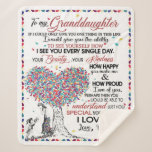 Personalized Letter To My Granddaughter Sherpa Blanket<br><div class="desc">Personalized Letter To My Granddaughter From Grandma,  Heart Love For My Baby Girl,  Granddaughter Birthday Gift,  Christmas Blanket</div>