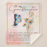 Personalized Letter To My Granddaughter Sherpa Blanket<br><div class="desc">Personalized Letter To My Granddaughter</div>
