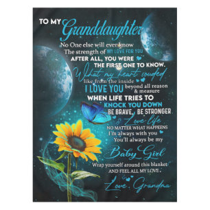 Personalized Letter To My Granddaughter Tablecloth