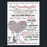 Personalized Letter To My Granddaughter Tablecloth<br><div class="desc">Personalized Letter To My Granddaughter From Grandma,  Heart Love For My Baby Girl,  Granddaughter Birthday Gift,  Christmas Blanket</div>
