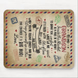 Personalized Letter To My GrandSon, Birthday Gift Mouse Pad<br><div class="desc">Personalized Letter To My GrandSon,  Birthday Gift</div>