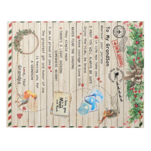 Personalized Letter To My Grandson From Grandpa Notepad