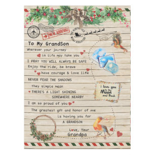 Personalized Letter To My Grandson From Grandpa Tablecloth
