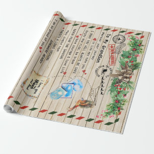 Personalized Letter To My Grandson From Grandpa Wrapping Paper