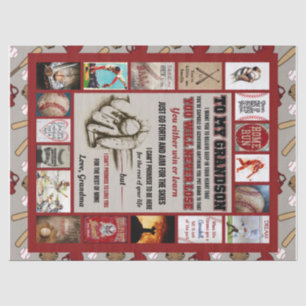 Personalized Letter To My Grandson, Love Grandma Tissue Paper