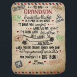 Personalized Letter To My Grandson, Love Grandson Baby Blanket<br><div class="desc">Personalized Letter To My Grandson,  Love Grandson</div>