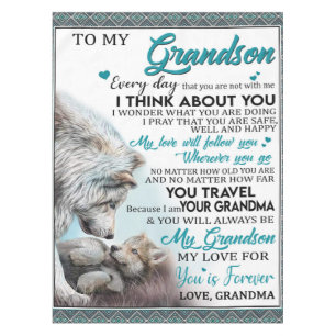 Personalized Letter To My Grandson, Love Grandson Tablecloth