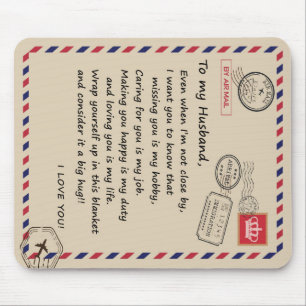 Personalized Letter To My Husband From Wife Mouse Pad