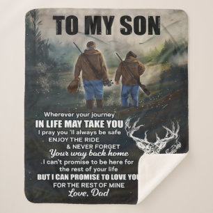 Personalized Letter To My Son From Dad Blanket