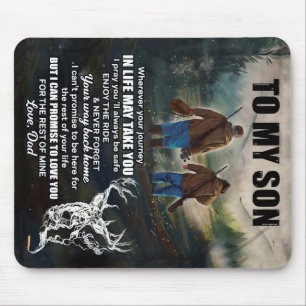 Personalized Letter To My Son From Dad Blanket, Mouse Pad