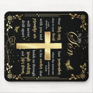 Personalized Letter To My Son Mouse Pad