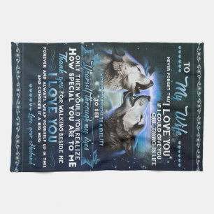 Personalized Letter To My Wife From Husband Kitchen Towel